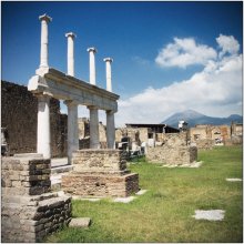 Pompeii, Vesuvius, two views / ***