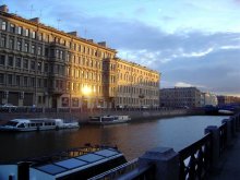 Evening walk through the / ***