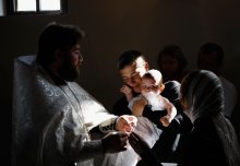 Baptism. After fonts / ***