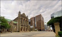 on Bloor Street, St. Paul \\ \'s Church / Toronto