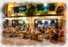 Night cafe crowded II / ***