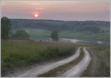 A warm evening in July. / * * *