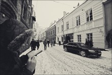 Pilies Street in Old Town of Vilnius. / ***
