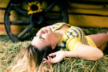 With a smile on the hay / ***