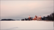 Evening on Lake Galve near Trakai castle / ***