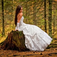 Bride in the woods ... / ***