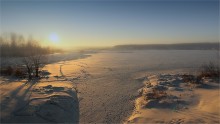 Morning frost, lake / ***