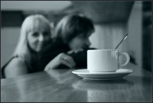 Double portrait with a white cup ... / ***