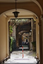 The entrance courtyard. / ***