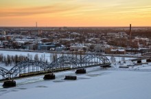 Riga sunset / Ziemas saulrieta Rīgā, 2011