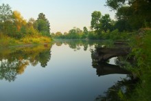 Summer morning in a quiet Russian River / ***