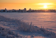Winter day in the Karelian village / ***