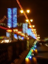 Evening. City. Bridge. / .......