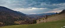 Overlooking the snow-capped peaks / ***