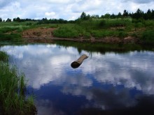 "The river looks clouds" / ***