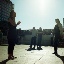warm evening in Canary Wharf / ***
