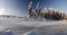 Winter is frosty view. / ***