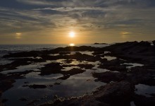 Halo at sunset. / ***