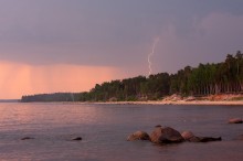 A lightning strike at sunset II / ***