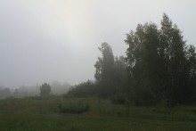 misty morning on the outskirts of / **********