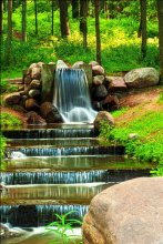 waterfall in the park / ***