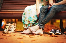 Barefoot on the pavement. / ***