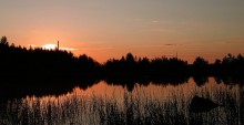 In the evening at the lake / *************