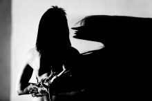 portrait of the "shadow in profile" / )))))