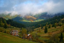 Much less sun was shining ... In the autumn the Carpathians / ***