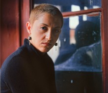 portrait in the stairwell near the Neva river / -------------------------