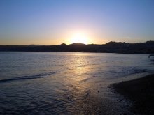 Blue. Sunset in Eilat. / ***