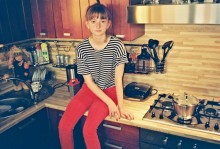 Portrait of Lena in the kitchen / ***