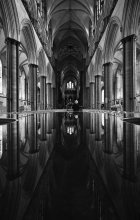 Looking glass / Salisbury Cathedral, Wiltshire UK