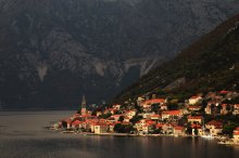 at the foot of the mountains / Montenegrin mountains, Kotor