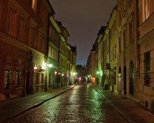 Old city at midnight. / ***