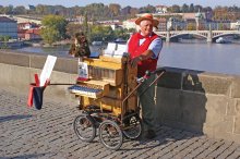 The organ-grinder on the Charles Bridge / ***