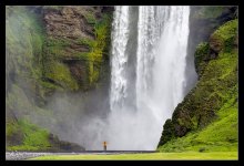 All the power and force of the waterfall ... Skogafoss. / ***
