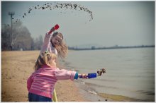 On the beach / ***