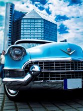 Cadillac at the library / ***