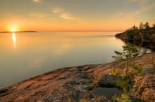 Dawn on Lake Ladoga / ,,,,,,,,,,,,,,,,,,,,,,,,,,,