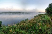 Mist floated over the water ... / ***