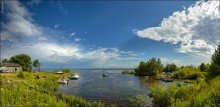 View of the cloud from the lake. Ladoga / ***
