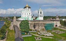 Pskov Kremlin bird&#39;s-eye view / ***