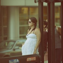 Study of a Standing Woman in White / cross-processing