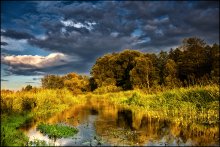 sunset on the lake / ***