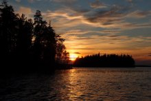 Sunset on the Tumas-Lake. / ***