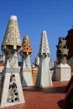 the roof of the castle Guell / ***