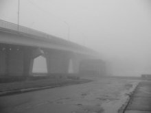 Bridge in the fog, as the road leading to nowhere, disappears .. / ***
