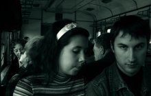 different people in the old train. / ***