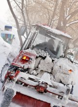 In Moscow, a heavy snowfall. / ***